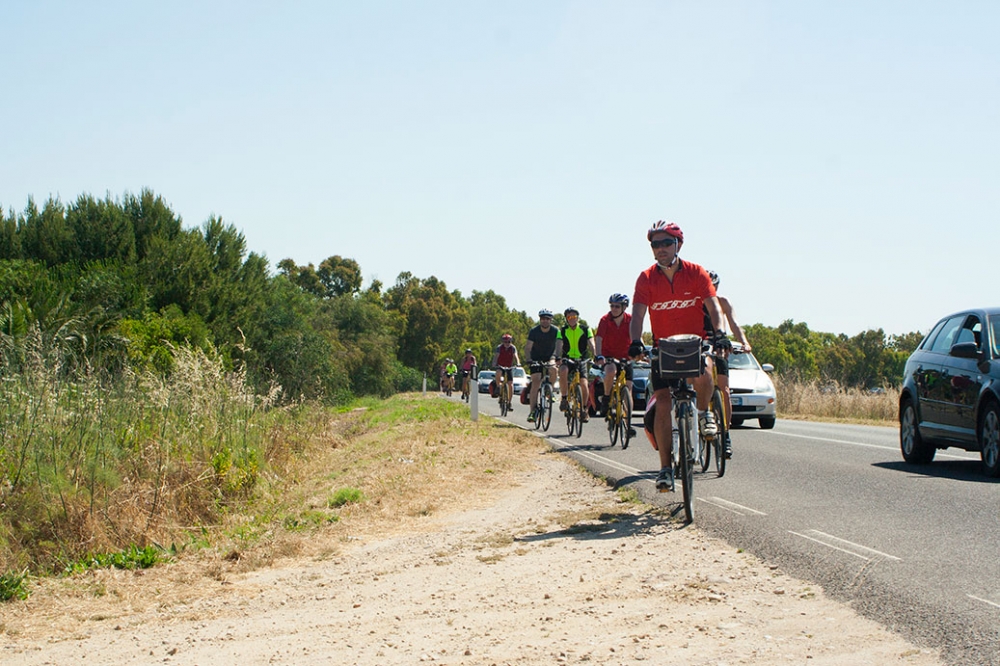 Tour à vélo en groupe Sud-Ouest Sardinia Natour