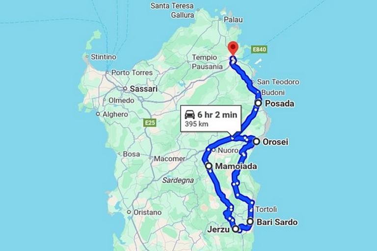 La Costa Orientale in Agriturismi - Itinerario Nord-Est 8 giorni, Olbia (OT)